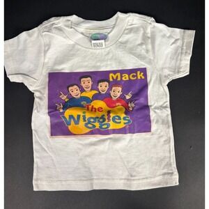 VTG The Wiggles Mack Print Toddler T-Shirt 18 Months White Graphic Tee